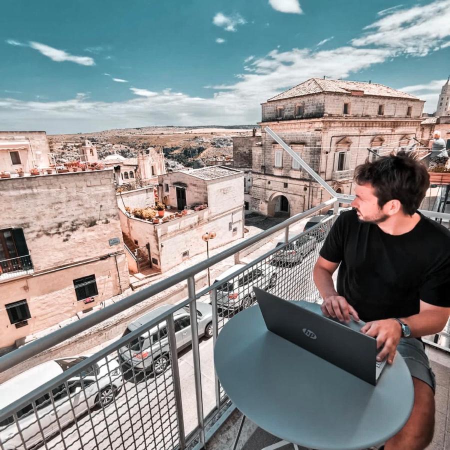 Il Diamante Nei Sassi Rooms Matera Bagian luar foto